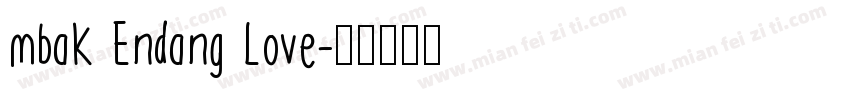 mbak Endang Love字体转换